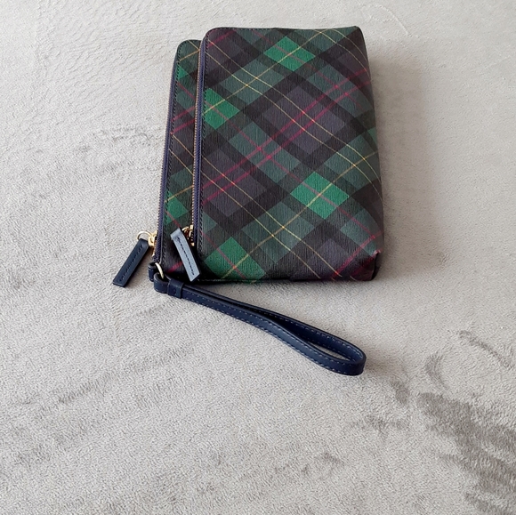 Talbots plaid large wristlet, clutch - Picture 7 of 10